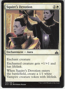 Squire's Devotion #25/196 Non-Foil