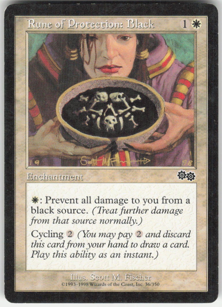 Rune of Protection: Black #36/350 Non-Foil