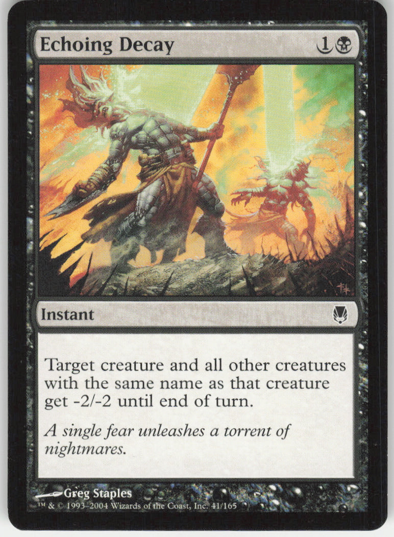 Echoing Decay #41/165 Non-Foil