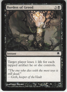 Burden of Greed #38/165 Non-Foil