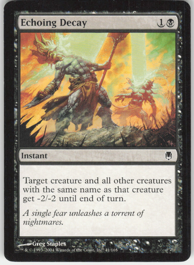 Echoing Decay #41/165 Non-Foil