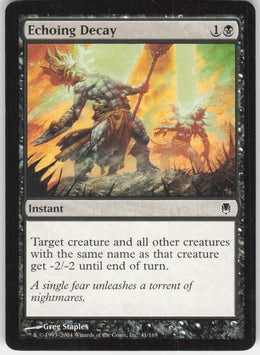 Echoing Decay #41/165 Non-Foil