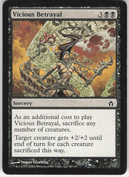 Vicious Betrayal #60/165 Non-Foil
