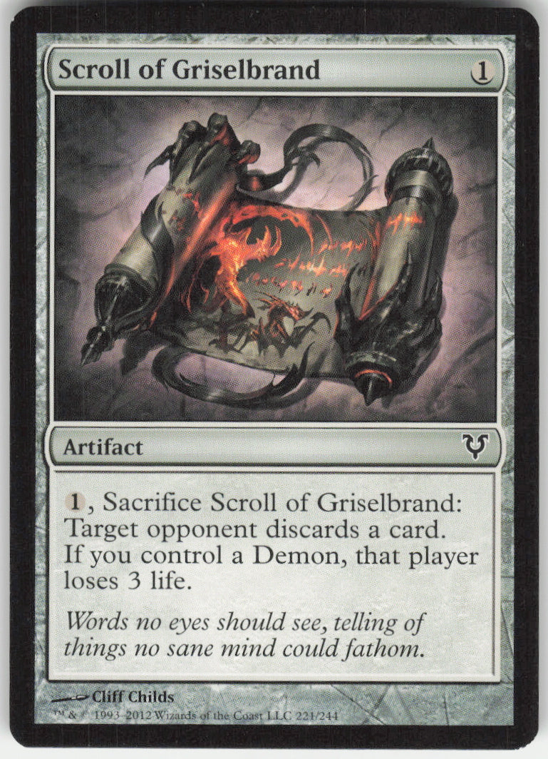 Scroll of Griselbrand #221/244 Non-Foil