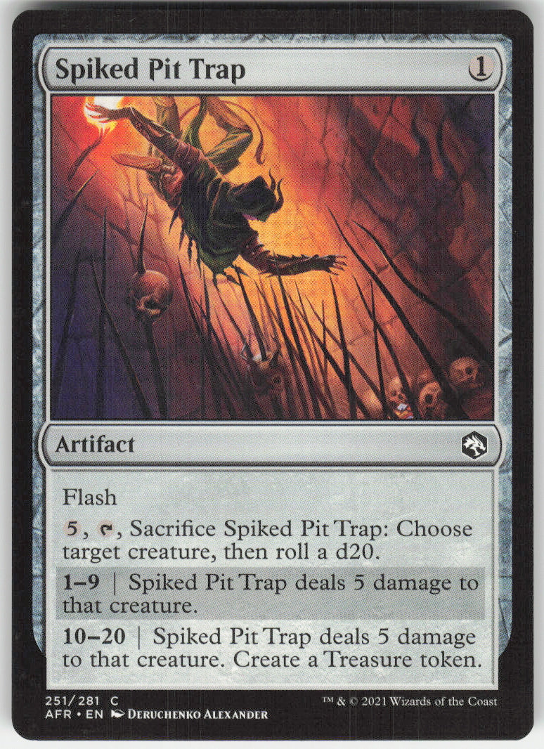 Spiked Pit Trap #251/281 Non-Foil