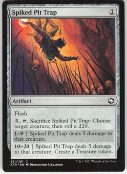 Spiked Pit Trap #251/281 Non-Foil