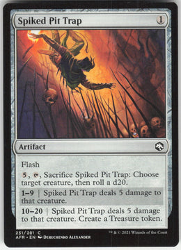 Spiked Pit Trap #251/281 Non-Foil