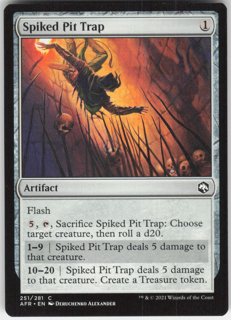 Spiked Pit Trap #251/281 Non-Foil