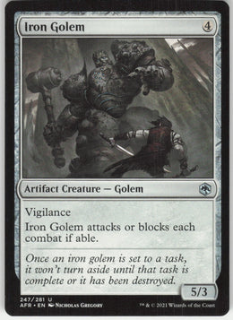 Iron Golem #247/281 Non-Foil