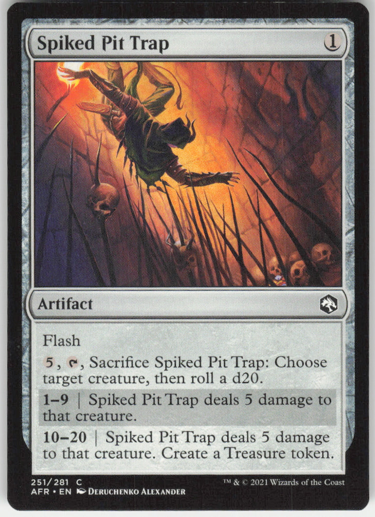 Spiked Pit Trap #251/281 Non-Foil