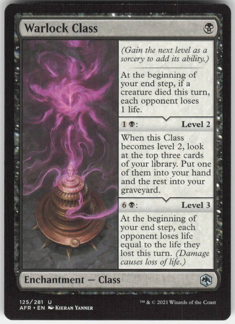 Warlock Class #125/281 Non-Foil