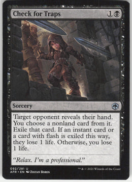 Check for Traps #92/281 Non-Foil