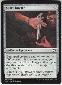 Spare Dagger #250/281 Non-Foil