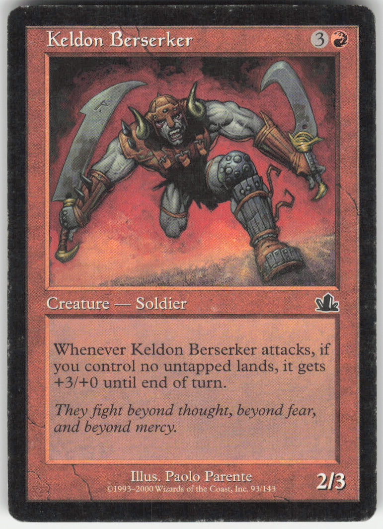 Keldon Berserker #93/143 Non-Foil