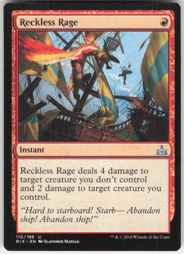 Reckless Rage #110/196 Non-Foil