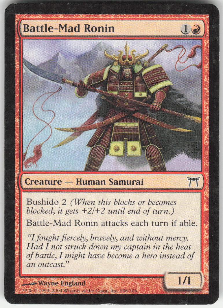 Battle-Mad Ronin #156/306 Non-Foil