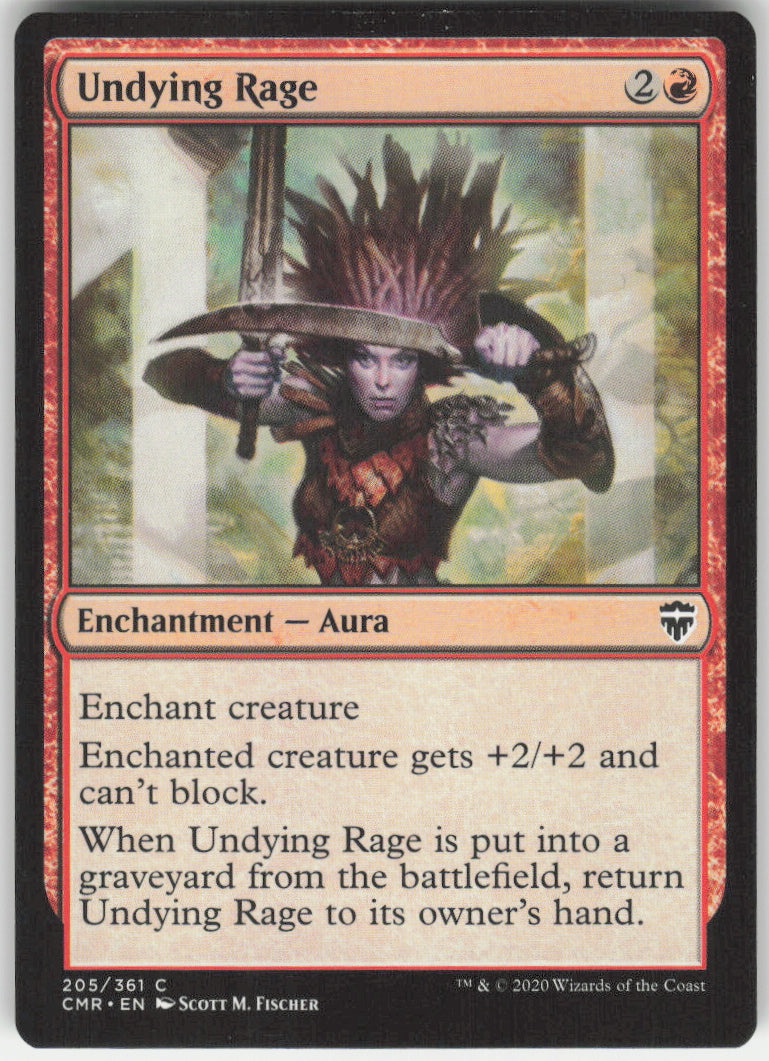 Undying Rage #205/361 Non-Foil