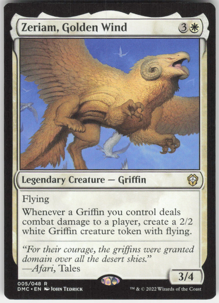 Zeriam, Golden Wind #5/48 Non-Foil