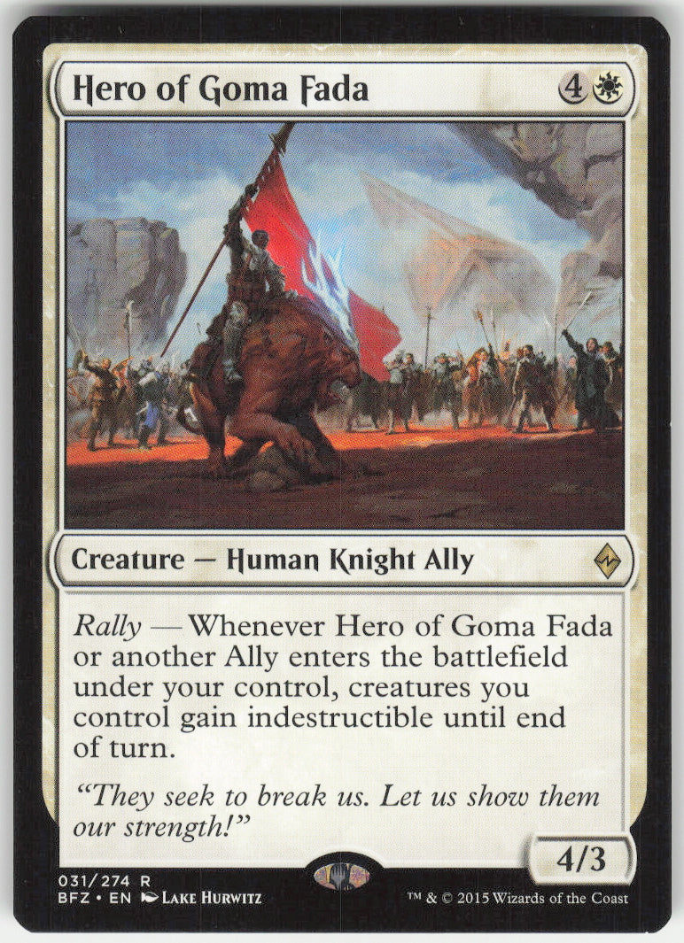 Hero of Goma Fada #31/274 Non-Foil