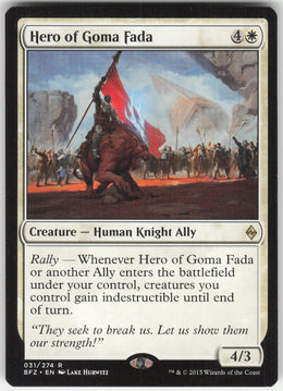 Hero of Goma Fada #31/274 Non-Foil
