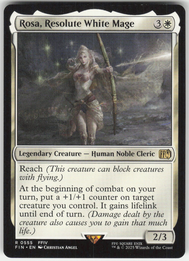 Rosa, Resolute White Mage #555 Non-Foil