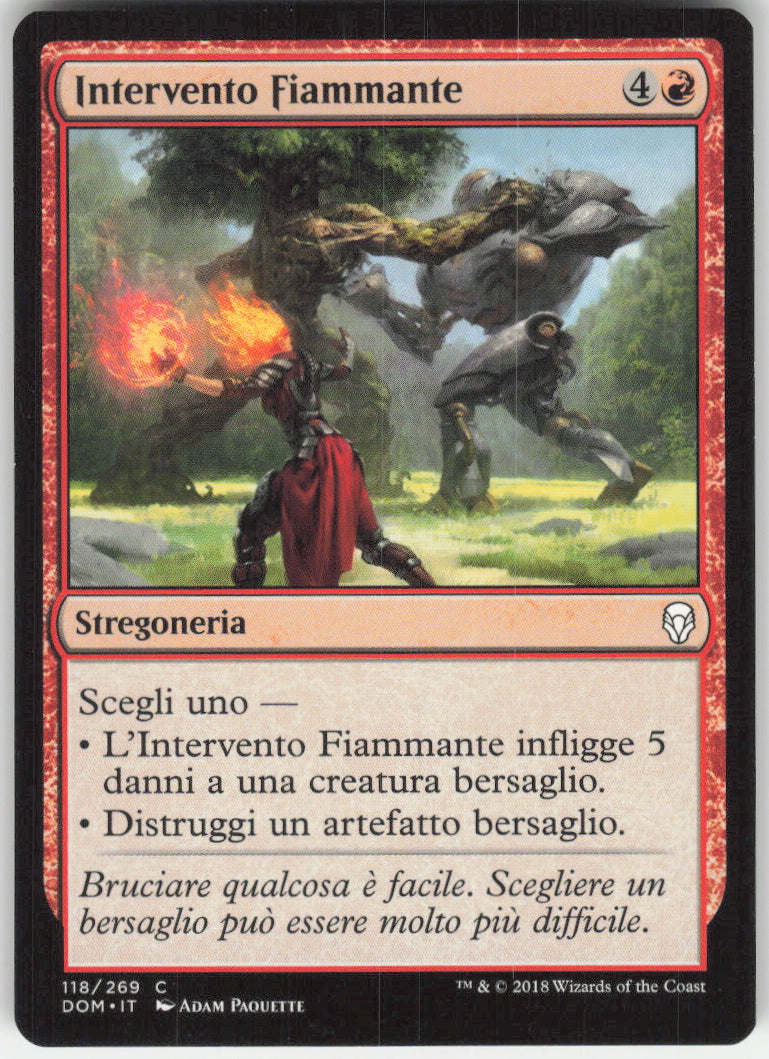 Fiery Intervention #118/269 Non-Foil