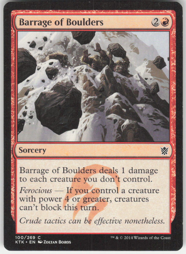 Barrage of Boulders #100/269 Non-Foil