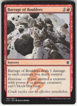 Barrage of Boulders #100/269 Non-Foil