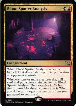 Blood Spatter Analysis #189 NM