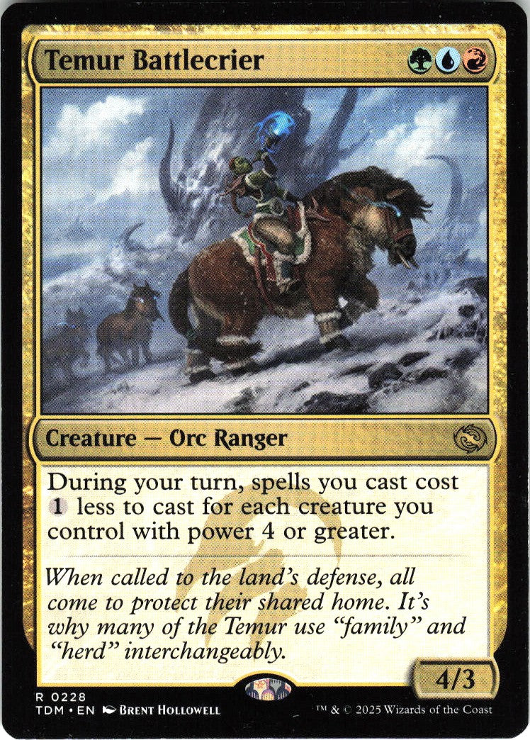 Temur Battlecrier #228 NM