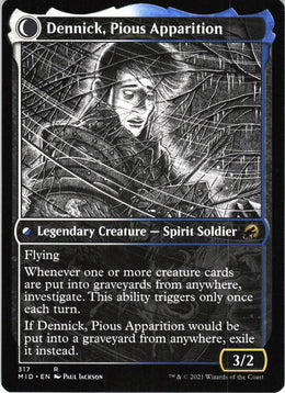Dennick, Pious Apprentice // Dennick, Pious Apparition #317 NM