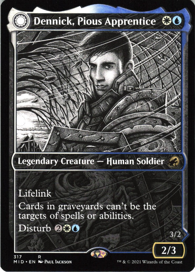Dennick, Pious Apprentice // Dennick, Pious Apparition #317 NM