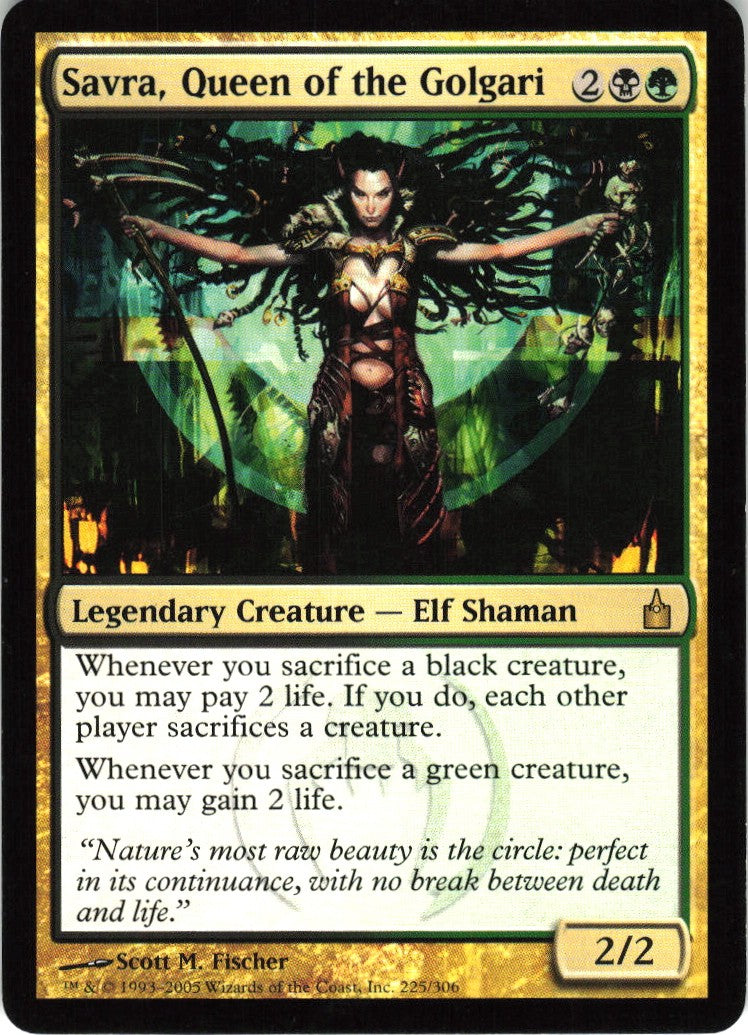 Savra, Queen of the Golgari #225 NM