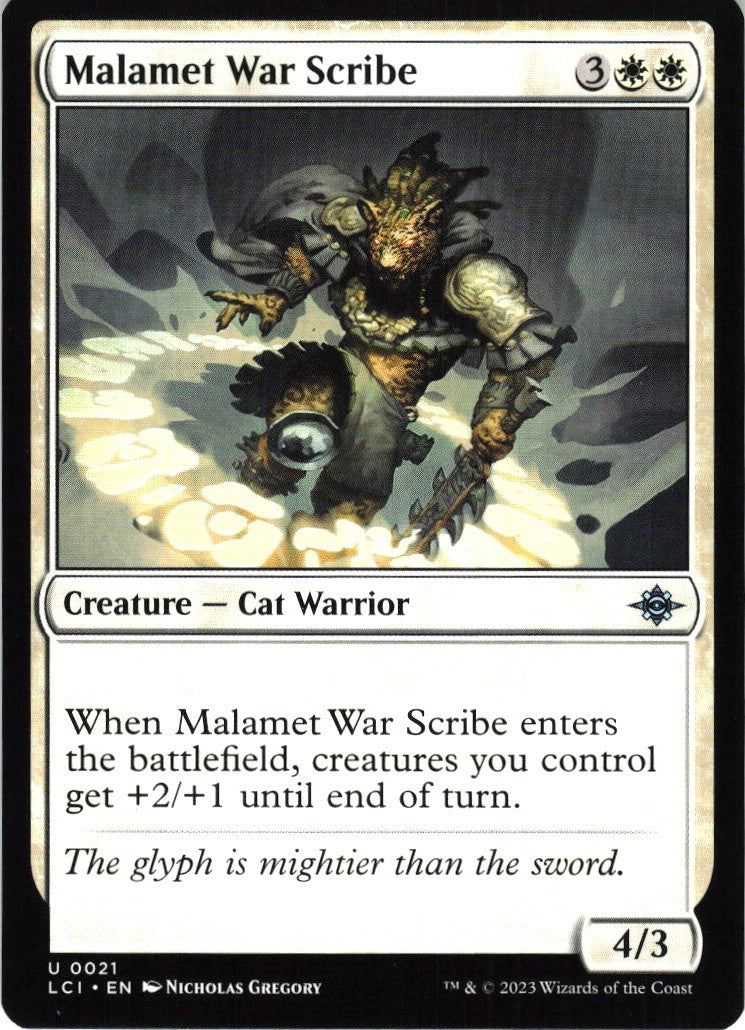 Malamet War Scribe #21 NM