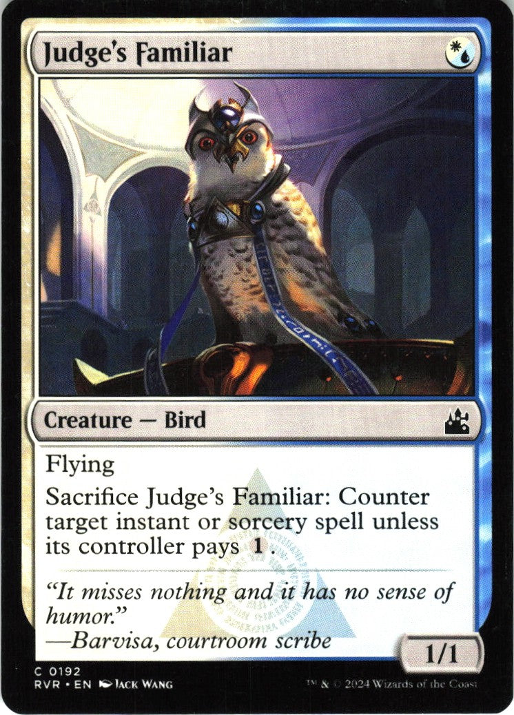 Judge's Familiar #192 NM