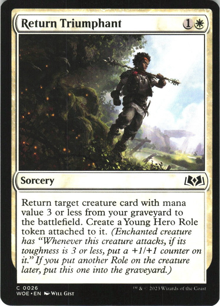 Return Triumphant #26 Wilds of Eldraine MTG Non-Foil English
