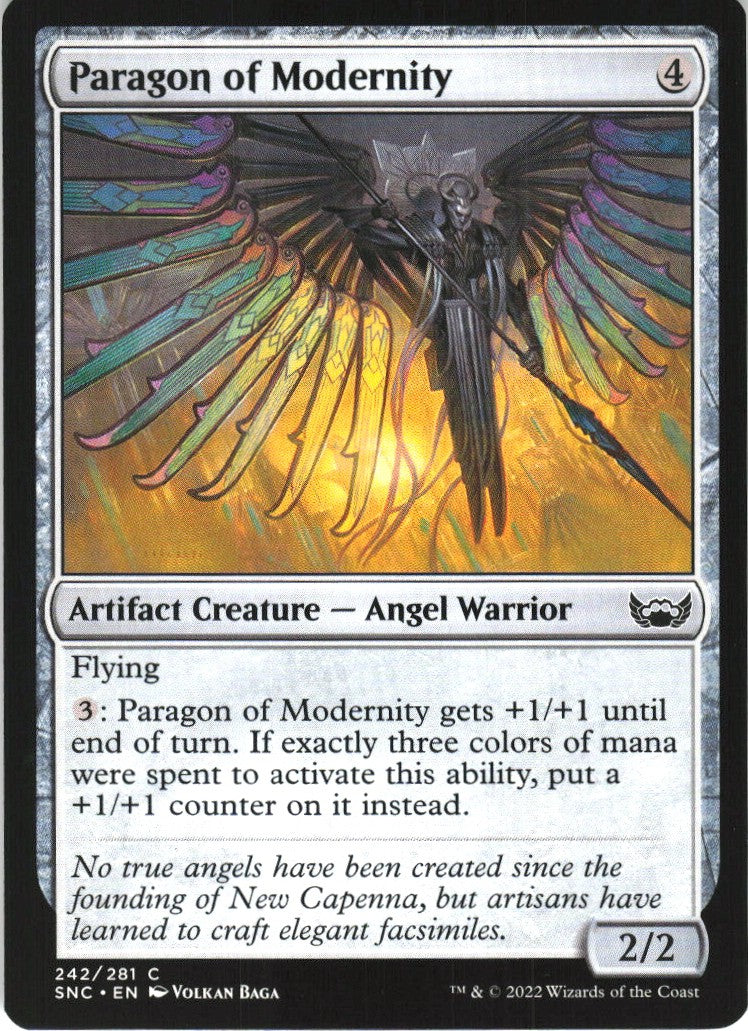 Paragon of Modernity #242/281 Streets of New Capenna MTG Non-Foil English