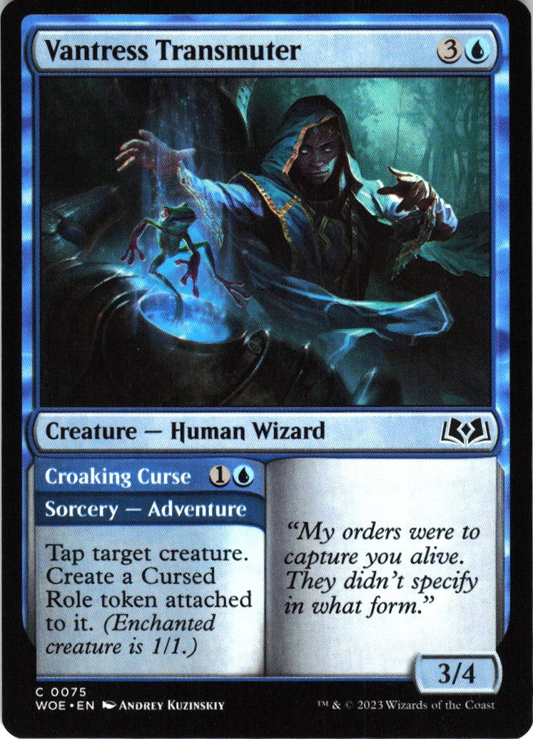 Vantress Transmuter // Croaking Curse #75 NM