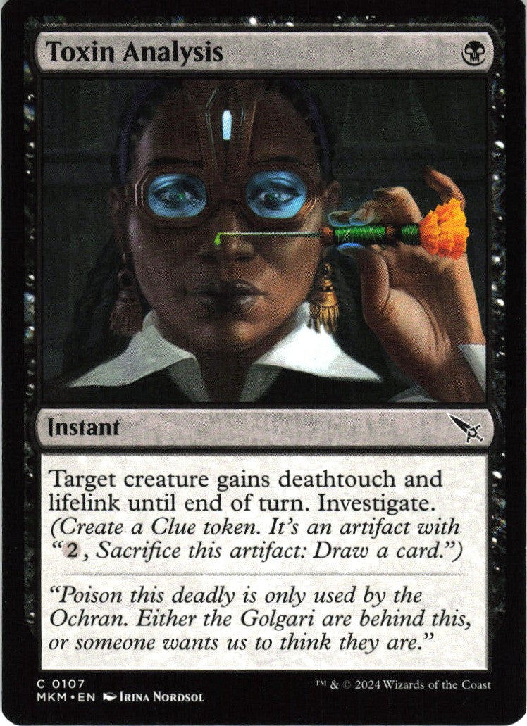 Toxin Analysis #107 NM