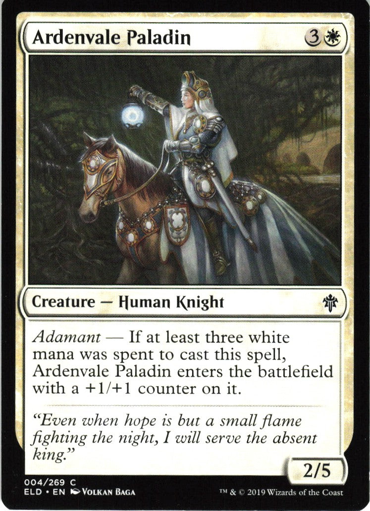 Ardenvale Paladin #4/269 Throne of Eldraine MTG Non-Foil English