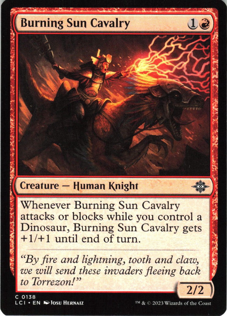 Burning Sun Cavalry #138 NM