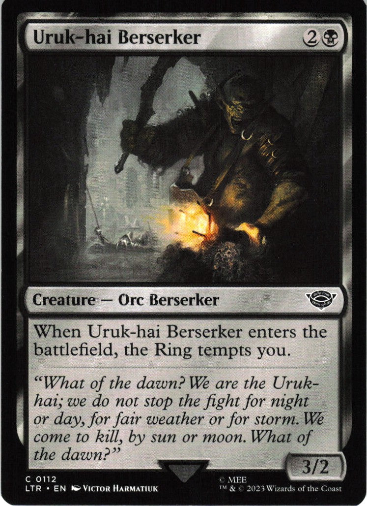 Uruk-hai Berserker #112 NM
