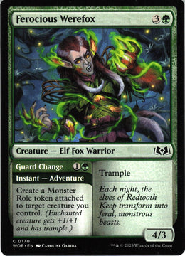 Ferocious Werefox // Guard Change #170 NM