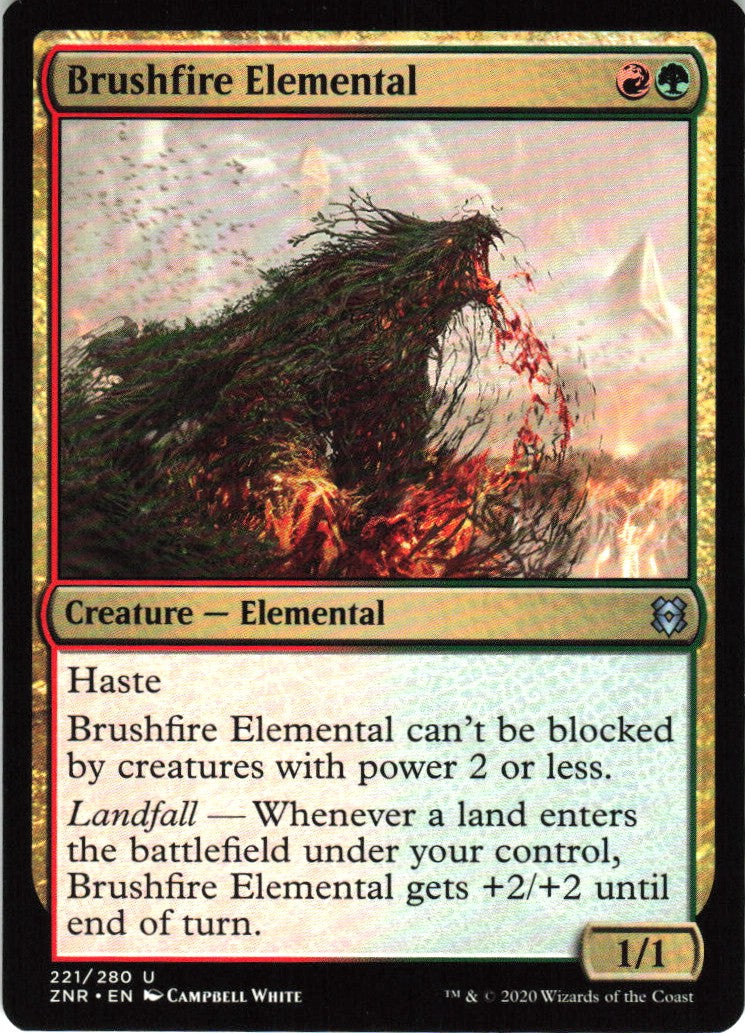 Brushfire Elemental #221 NM