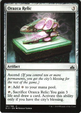 Orazca Relic #181 NM