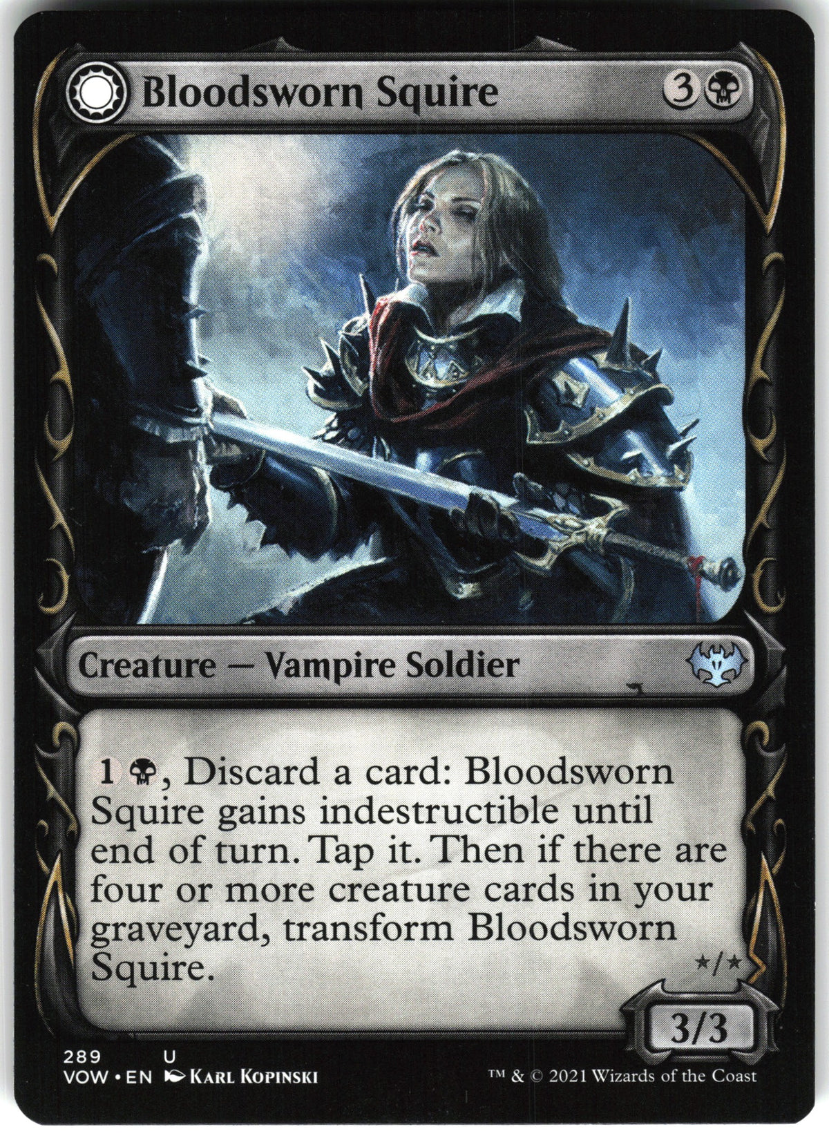 Bloodsworn Squire // Bloodsworn Knight #289 NM