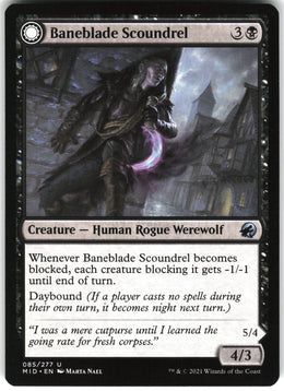 Baneblade Scoundrel // Baneclaw Marauder #85 NM