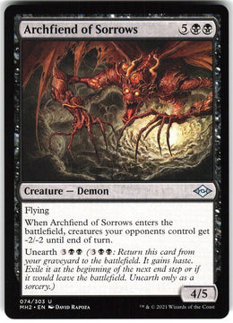Archfiend of Sorrows #74 NM