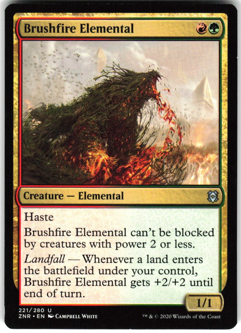 Brushfire Elemental #221 NM