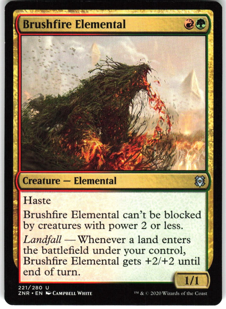 Brushfire Elemental #221 NM